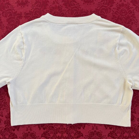Retro Chic by Torrid Cottagecore Strawberry Cropped Cardigan Sweater Size 0 - Picture 8 of 16
